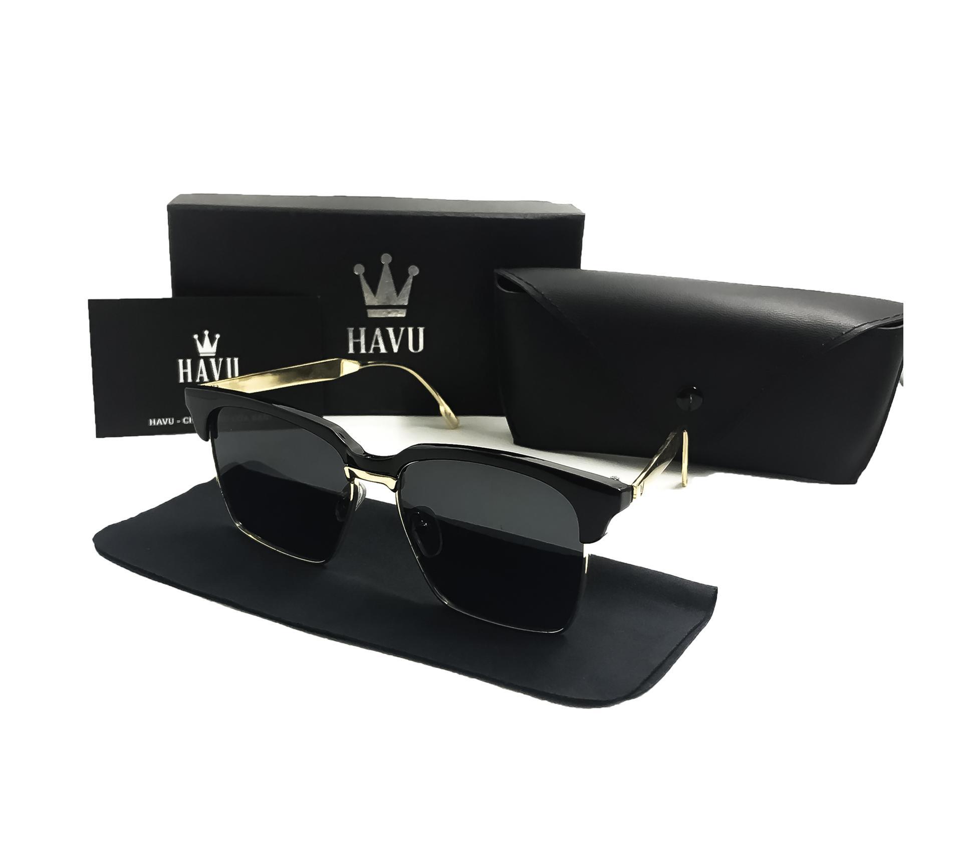 Kính mắt nữ havu-h4 chính hãng cao cấp, ôm sát khuôn mặt, chống tia uv + full box havu + khăn lau kính + thẻ chính hãng