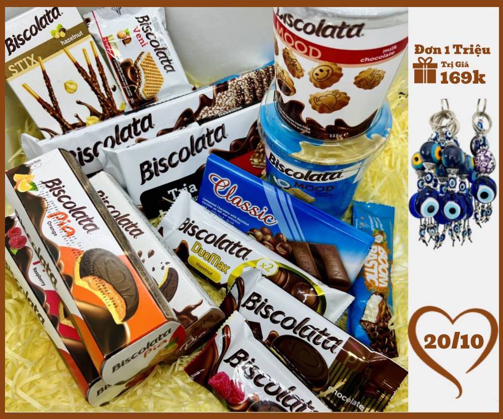 [Giao Hoả Tốc] Bộ Quà 20/11 Sô cô la và bánh socola nhân mứt trái cây
