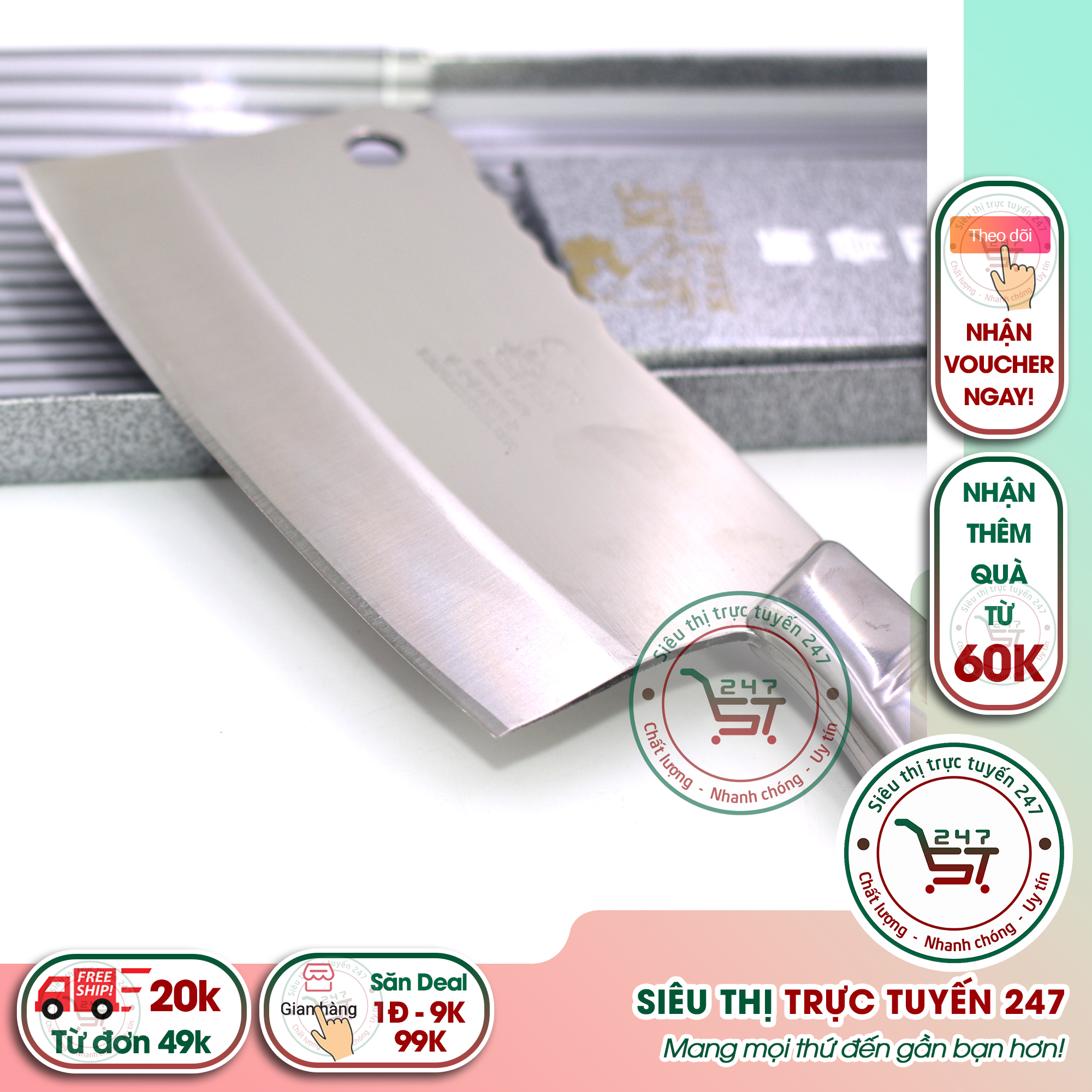 Dao nhà bếp chặt xương băm thịt loại tốt