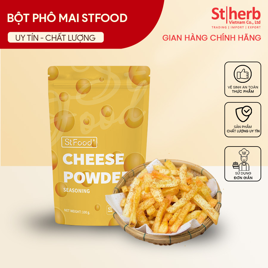 Bột Phô Mai lắc khoai tây, gà rán StFood 100gram