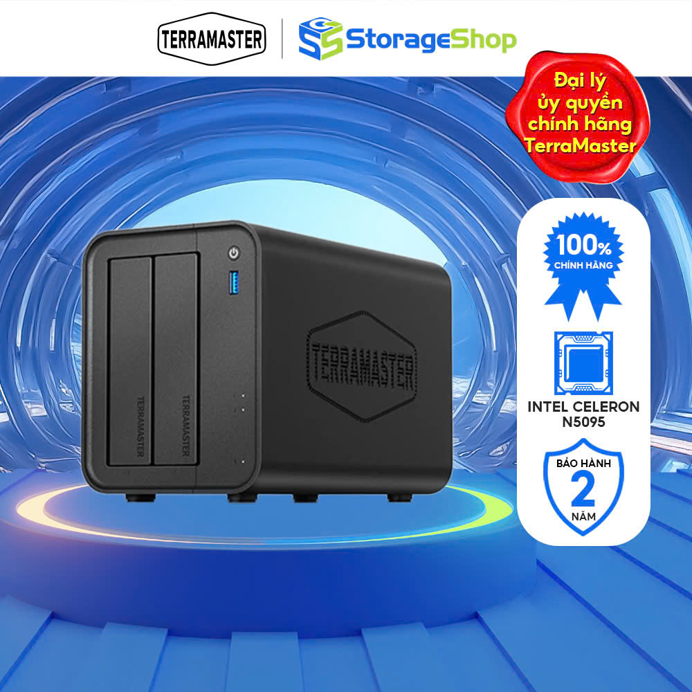 Terramaster F2-425 2-Bay Nas Network Storage Device with HDMI Port, USB 3.2 Gen 2 Genuine Product Giá 10,850,000 Đồng*Miễn phí vận chuyển