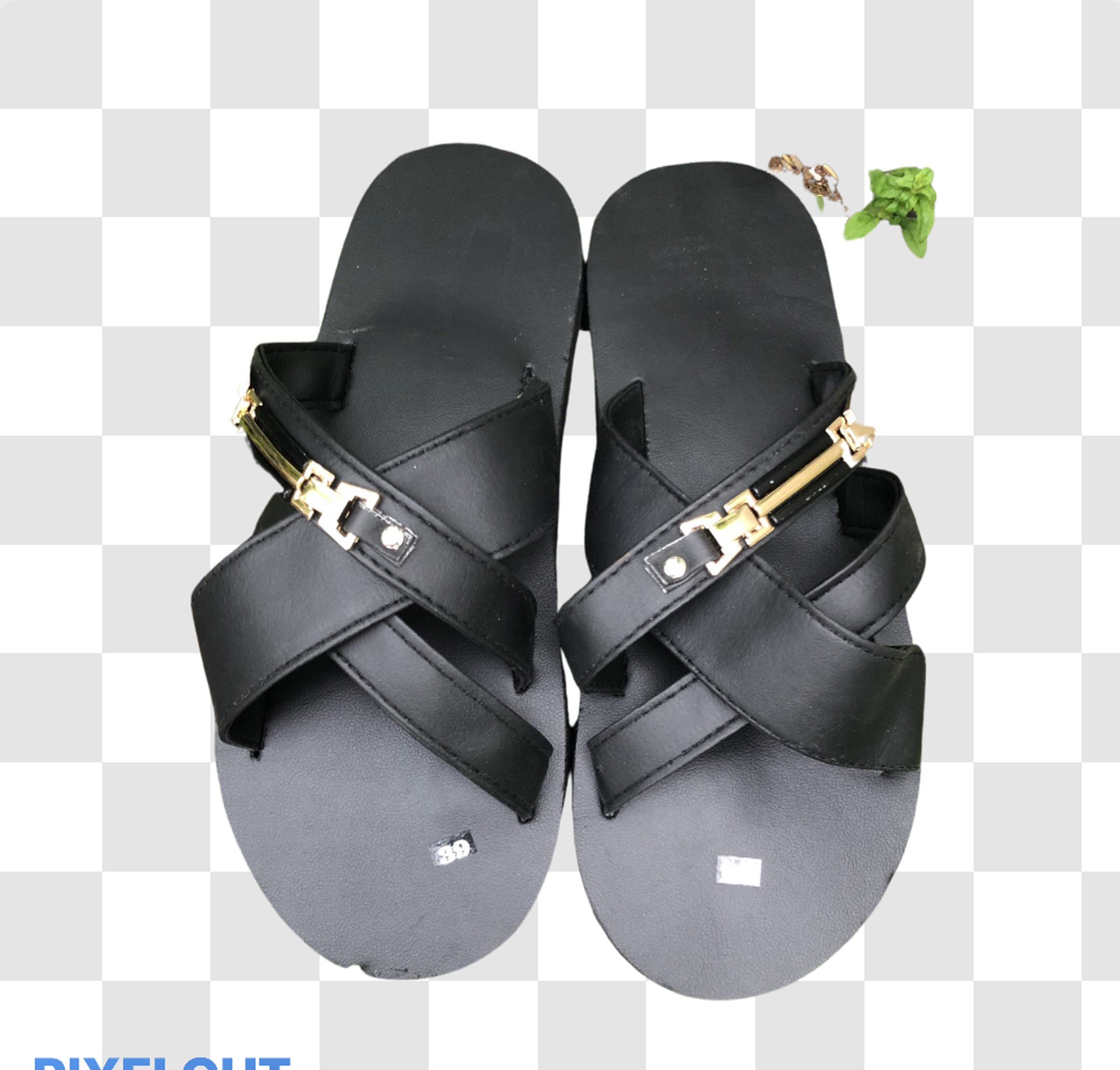[FREESHIP + HOÀN TIỀN 50K] sandal đồng nai dép quai chéo không hậu nam nữ đế đen quai đen
