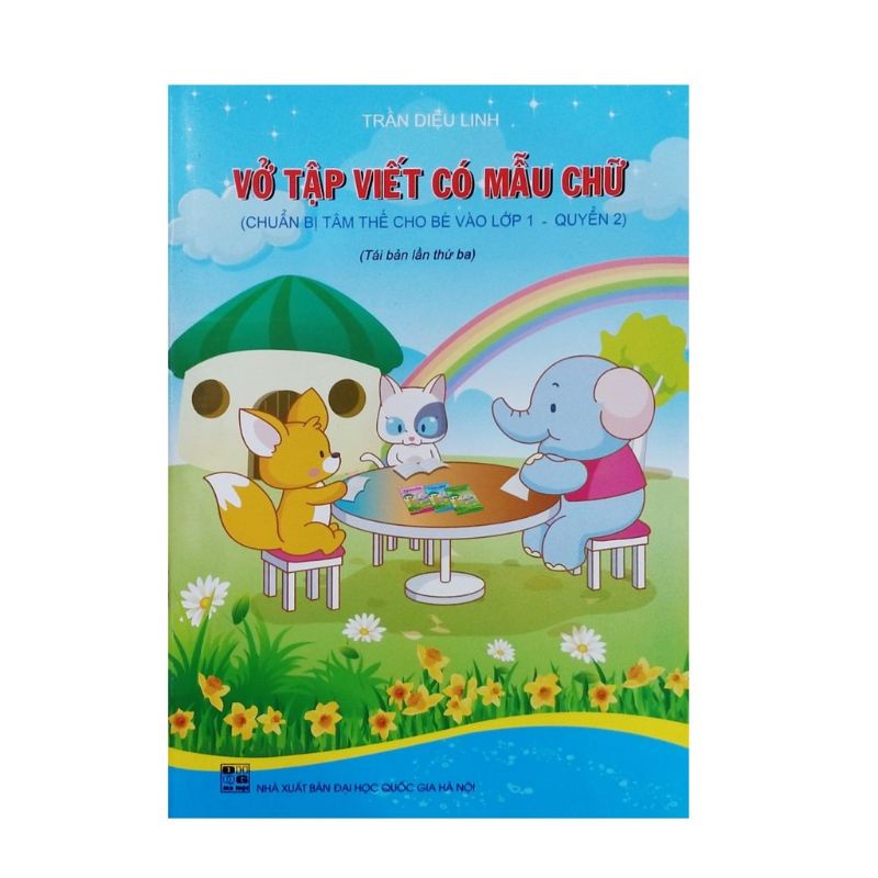 Vở 4 ôly - vở tập viết có mẫu chữ - chuẩn bị tâm thế cho bé vào lớp 1