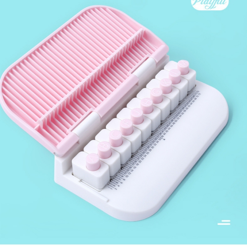 Bộ dập chữ 26 chữ cái Punch KW-TriO DecorMe Làm phụ kiện trang trí thiệp sổ tay Bullet journal