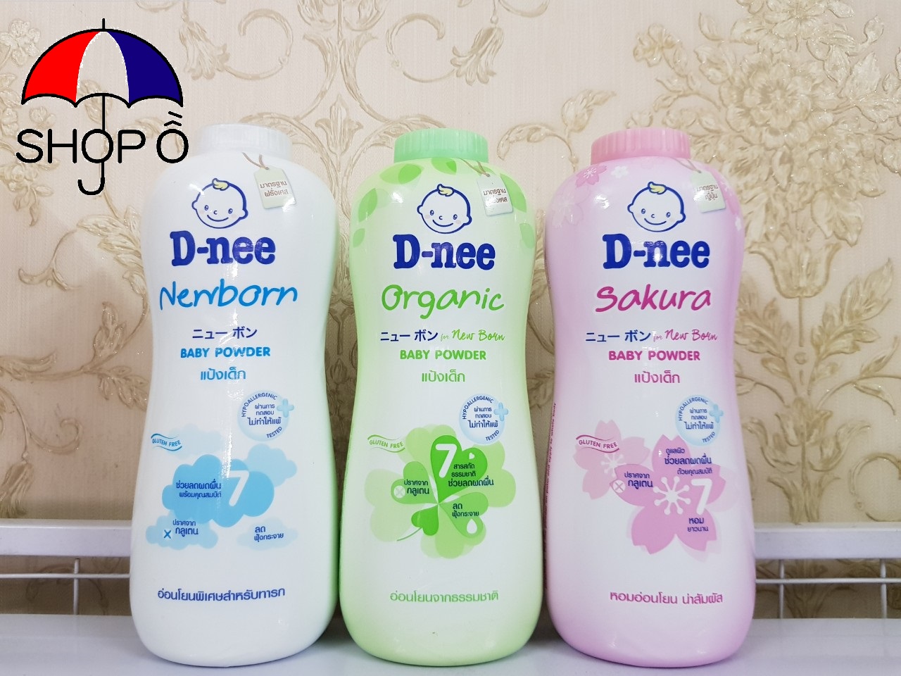 [HCM]Phấn thơm Dnee 380gram Thái Lan khô thoáng cho bé yêu