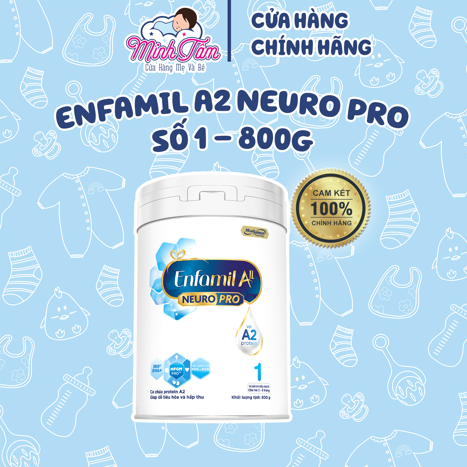 Sữa Enfamil A2 NeuroPro số 1 800g