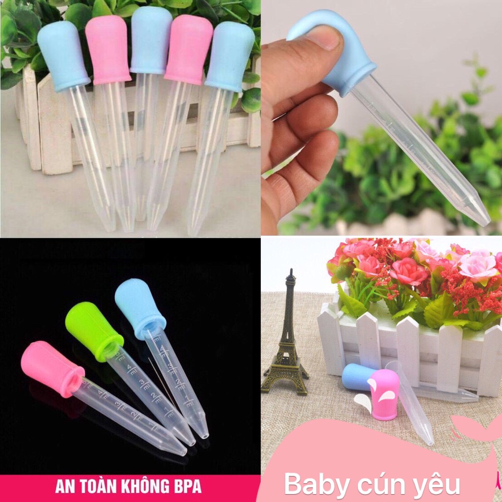 Combo 5 ống hút sữa, bón sữa cho bé