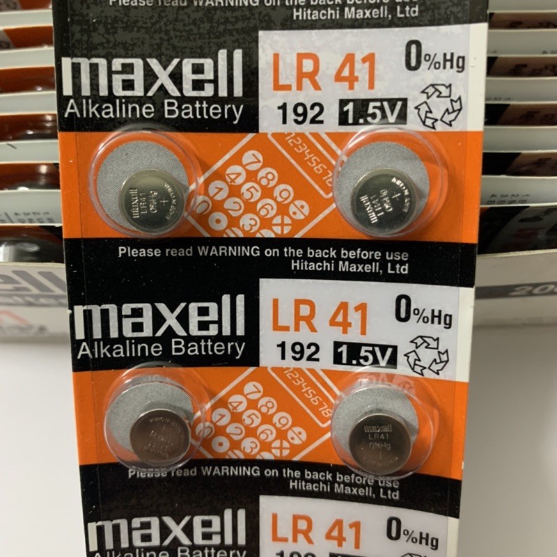 Combo 4 Viên Pin LR41 AG3 192 Maxell Chính Hãng