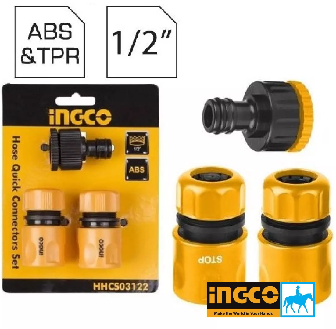 Bộ 3 khớp nối ống nước vòi xịt rửa ingco hhcs03122