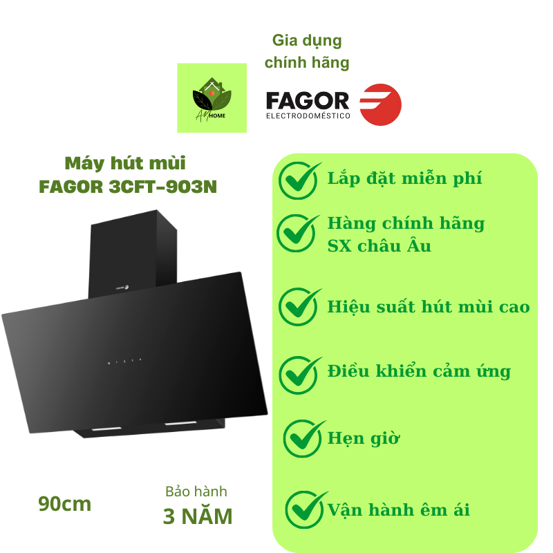 Máy hút mùi kính FAGOR 3CFT-903N