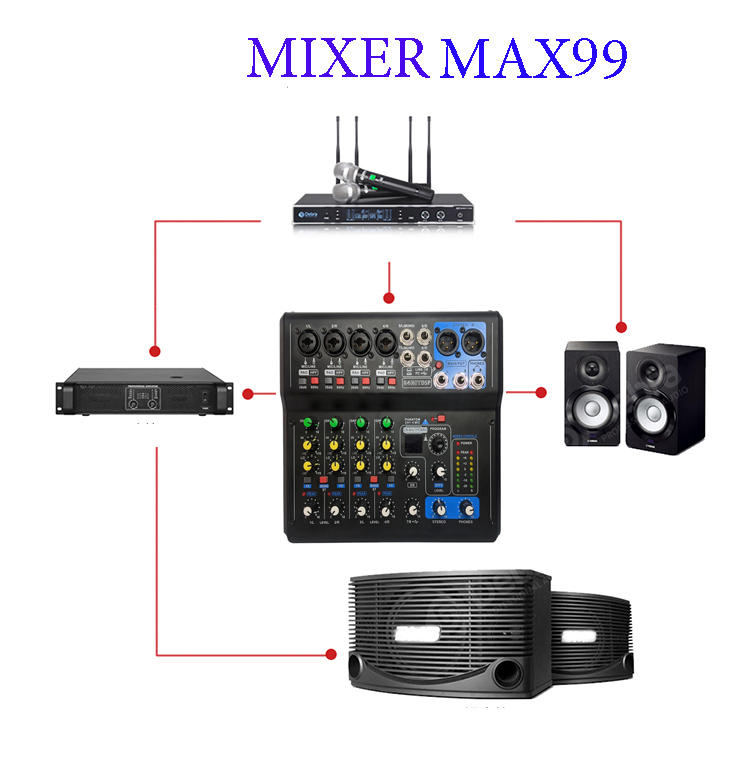 [HCM]Mua Ngay Bàn Mixer Livestream Ya.ma.haa Max.99 16 Hiệu Ứng Vang Số Có Bluetooth Lấy Nhạc Tiện LợiCó Màn Hình Led Kết Hợp Mọi Loại Loa KéoAmplyTính Năng Livestream Kết Nối Máy Tính Không Cần DâyÂm Thanh Cực Hay