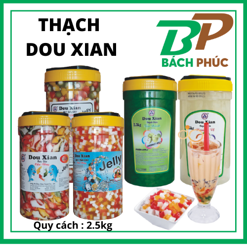 Thạch trái cây 2.5kg - kho pha chế bách phúc đà nẵng kho pha chế đà nẵng