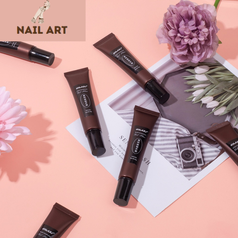 Gel định hình, gel đa năng dán móng, úp móng, nối móng gel khô Huaxi siêu chắc dạng tuýp, Gel tuýp Huaxi chính hãng dán móng up đa năng tiện lợi - Tuýp gel định hình nail, đính đá chuyên dụng 20g