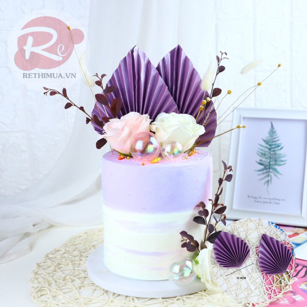Quạt nhọn - Trang trí bánh sinh nhật bánh kem