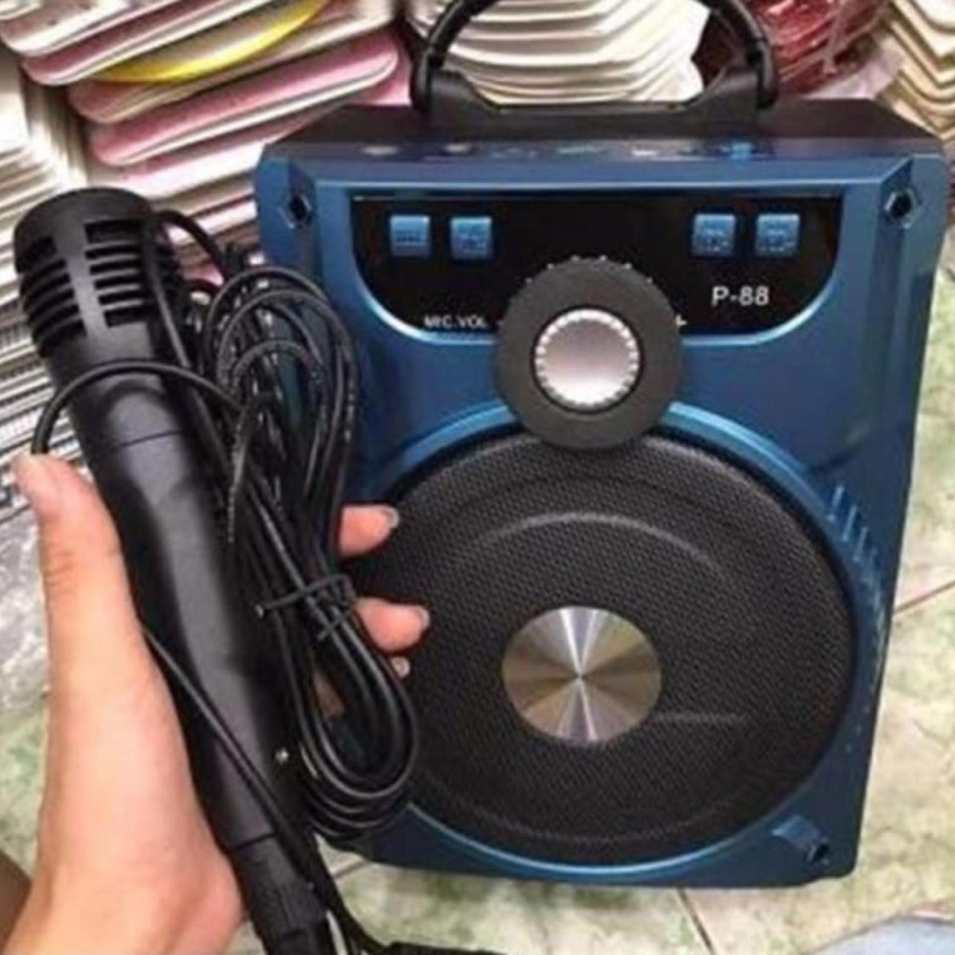Loa Bluetooth P88, P89 (NT88)  Hát karaoke siêu Hay tặng Kèm 1 Micro có dây
