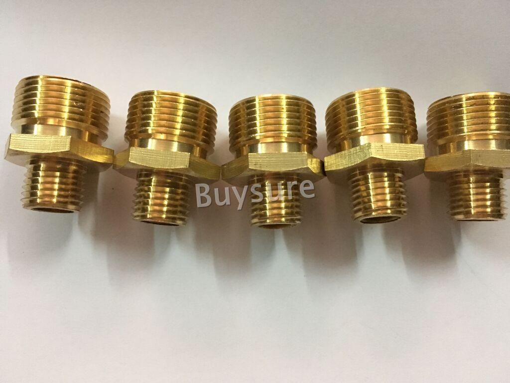 Bộ 5 Nối chuyển ren ngoài 22mm sang ren ngoài 13.8mm (14mm) bằng đồng