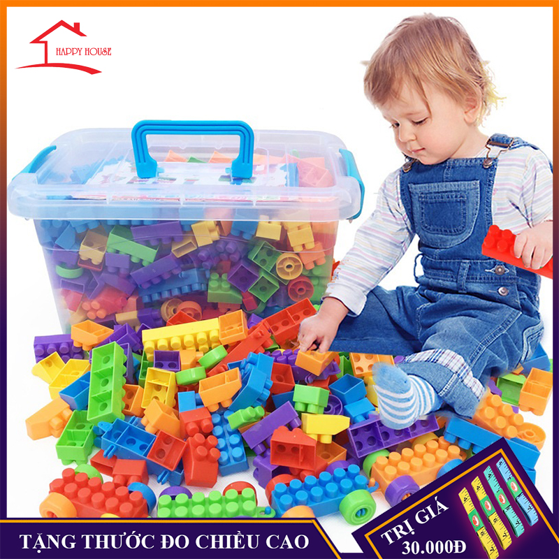 Bộ đồ chơi xếp hình lắp ghép phát triển trí tuệ loại 100, 256, 500 chi tiết tùy chọn - Đồ chơi trí tuệ mới