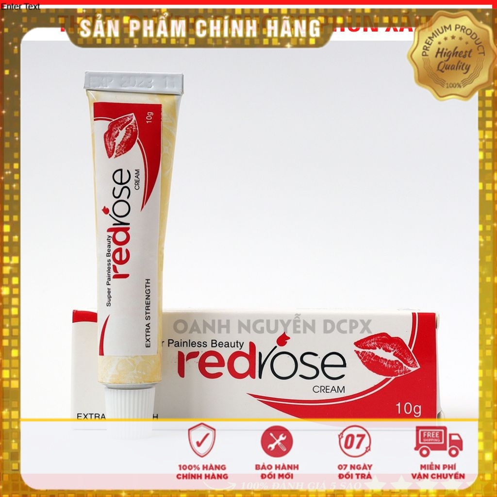 Kem red rose chuyên dụng mày môi mí chăm sóc da sau khi phun xăm thẩm mỹ dcpx