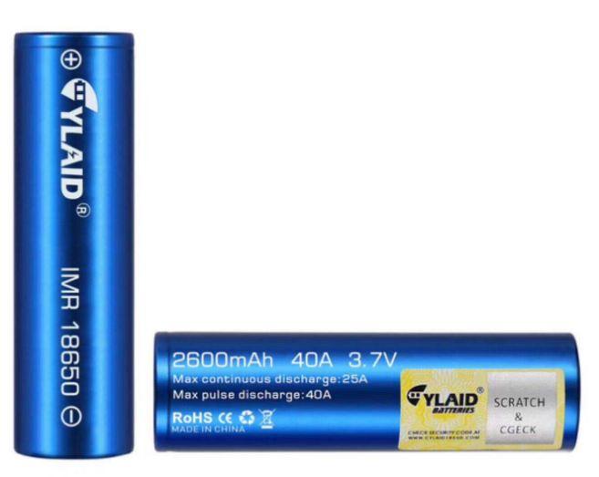 Pin sạc Lithium 18650 CYLAID (1 viên)