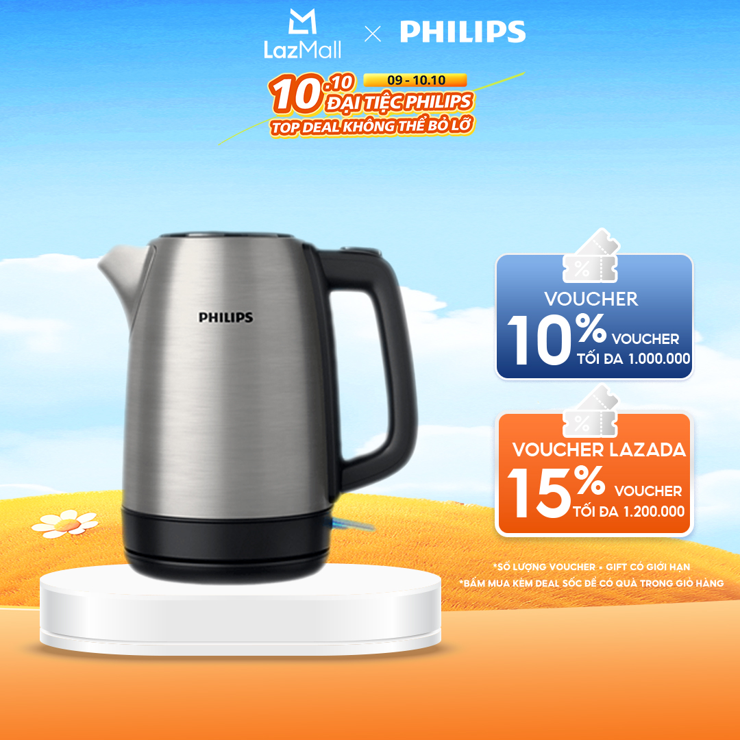 Bình Đun Siêu Tốc Philips HD9350/90 - Hàng Phân Phối Chính Hãng