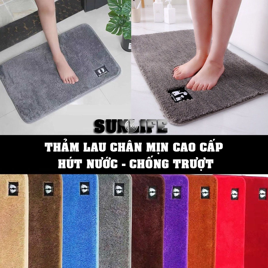 Thảm Chùi Chân Sợi Cotton Thấm Hút Tốt