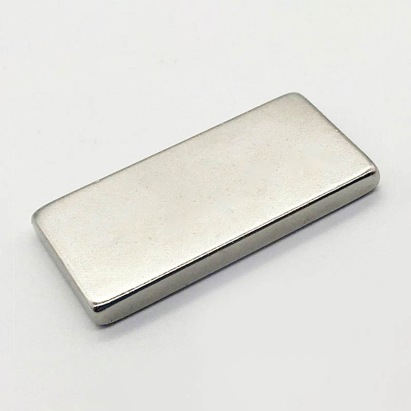 Nam châm chữ nhật 50x25x5mm loại đất hiếm mạ bạc Niken