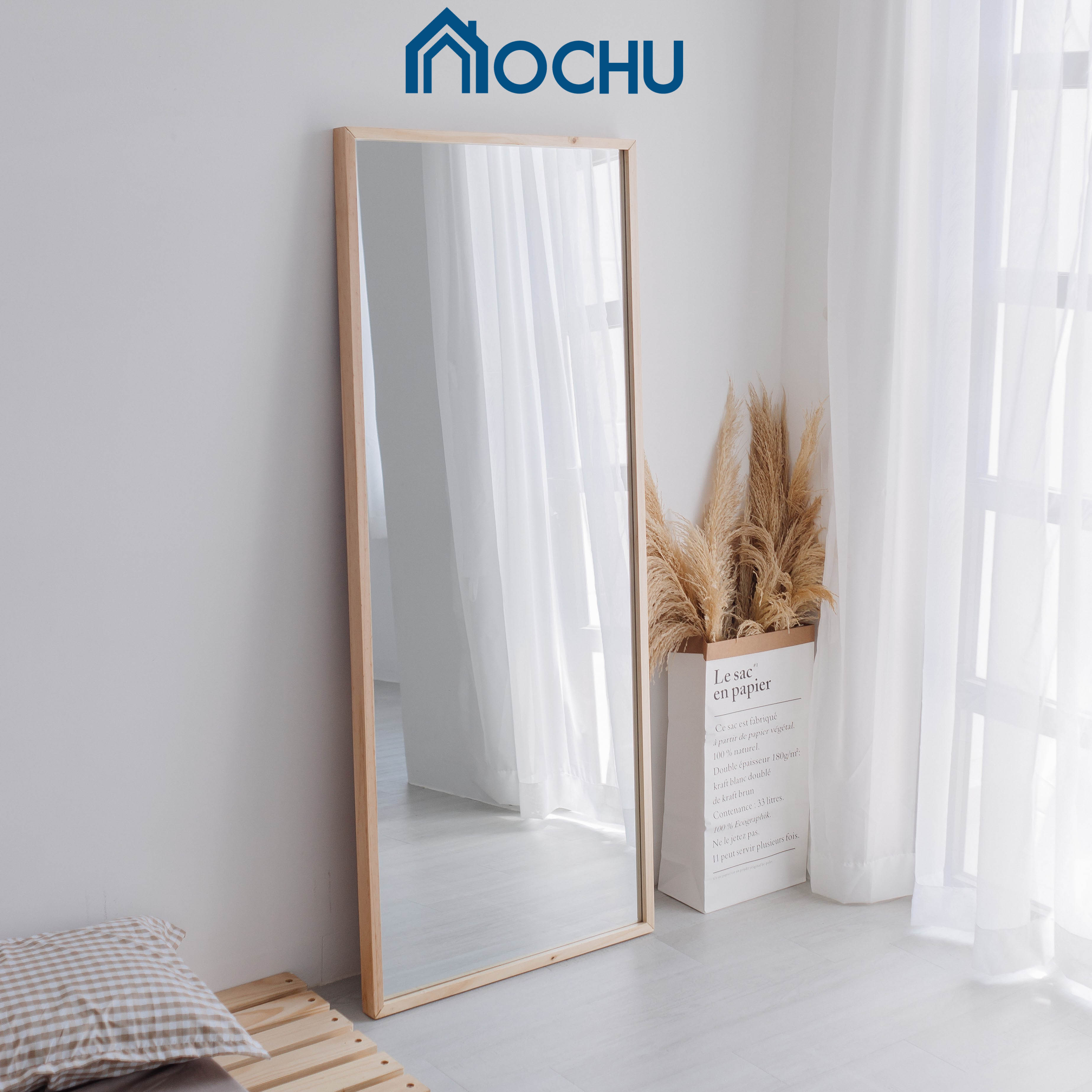 Gương Đứng Soi Toàn Thân Khung Gỗ OCHU - Mirror L