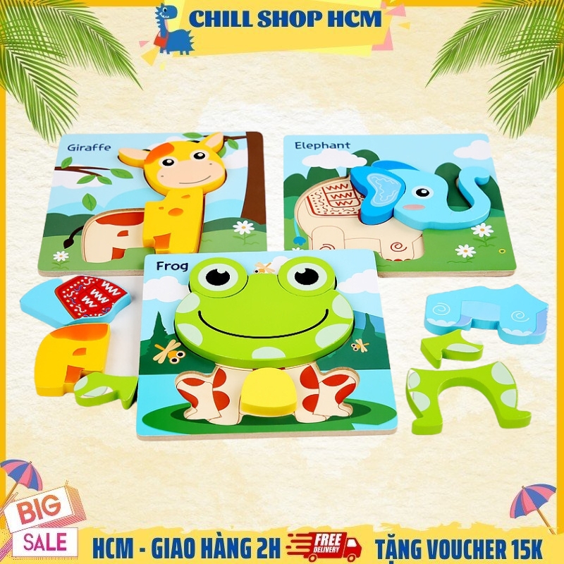 Đồ Chơi Tranh Ghép 3D Gỗ Nổi Lắp Ráp nhiều hình Vui Nhộn- Giáo dục sớm cho bé 1-3 tuổi, phát triển trí tuệ Tranh Ghép Gỗ 3D Đồ Chơi Trí Tuệ Cho Bé Trai Xếp Hình Gỗ Nổi 3D Đồ Chơi Trẻ Em Tranh Gỗ 3D cho Bé Nhỏ Gọn Giá Rẻ