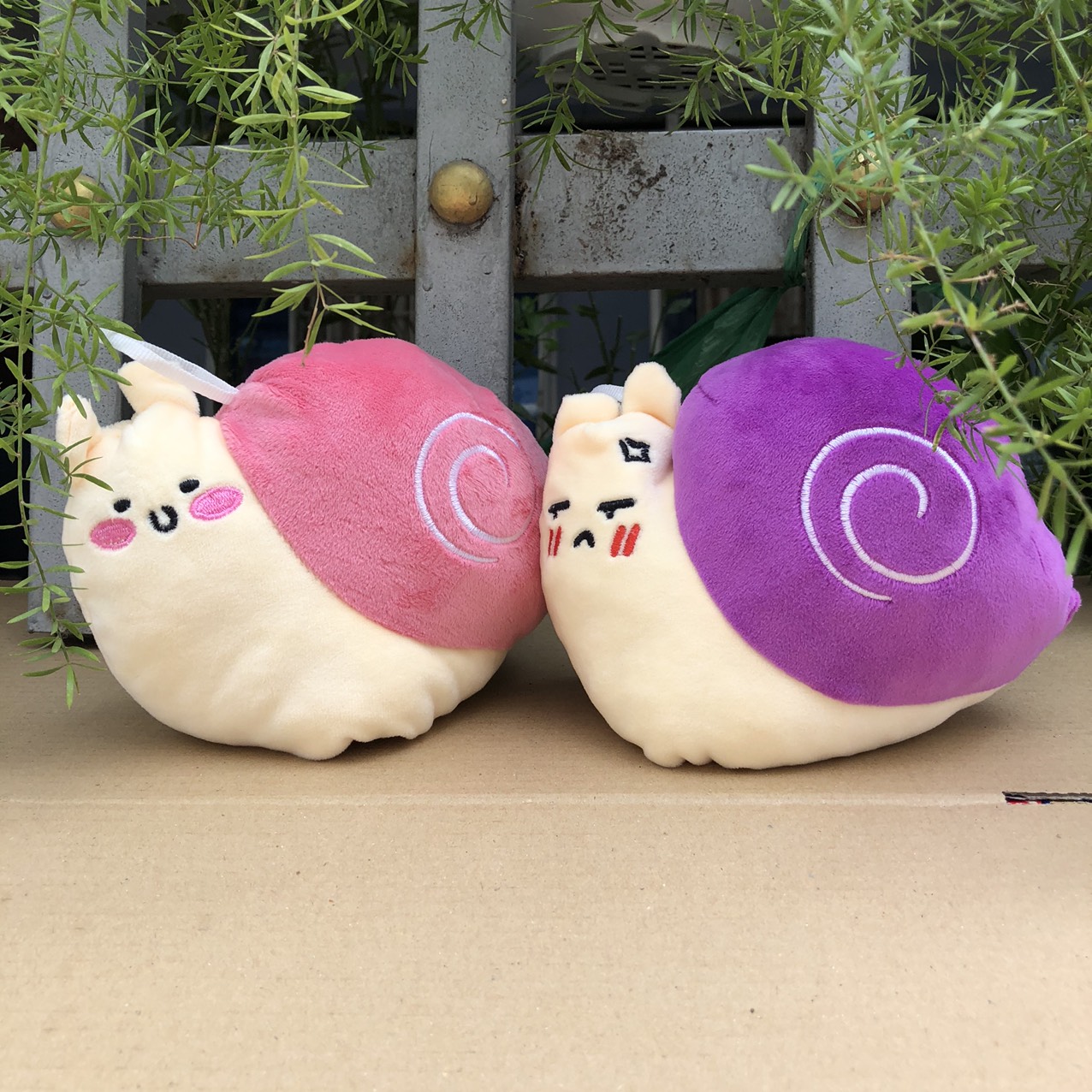 [HCM]GẤU BÔNG ỐC SÊN CẢM XÚC LẬT 2 MẶT VUI - GIẬN