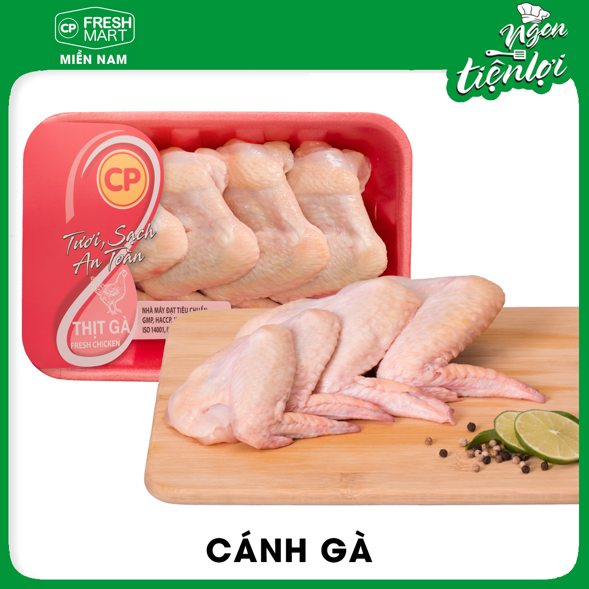 Cánh gà CP 500g Thịt gà CP, cánh gà sạch, cánh gà tươi
