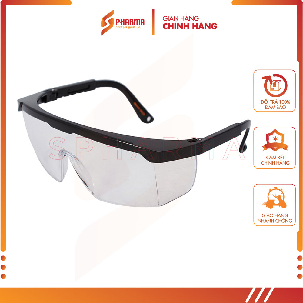 Kính bảo hộ Double Shield 9844A - Bảo vệ mắt toàn diện an toàn, Chống bụi, chống tia UV, chống va đập