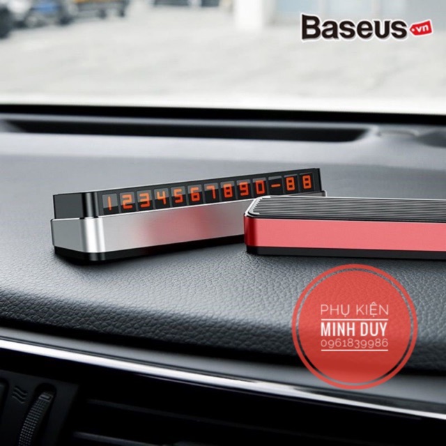 Bảng số dạ quang Baseus Moonlight Box Series Temporary Parking Number Plate dùng cho xe hơi