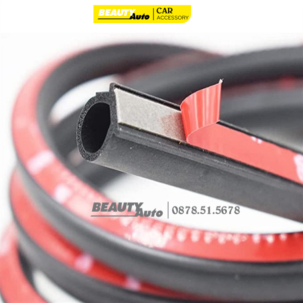 6 MÉT Ron, Doăng, Gioăng cao su D, chống ồn cánh cửa ô tô, cách âm, cách nhiêt, chống bụi bẩn, ngăn nước, phù hợp mọi loại xe (loại