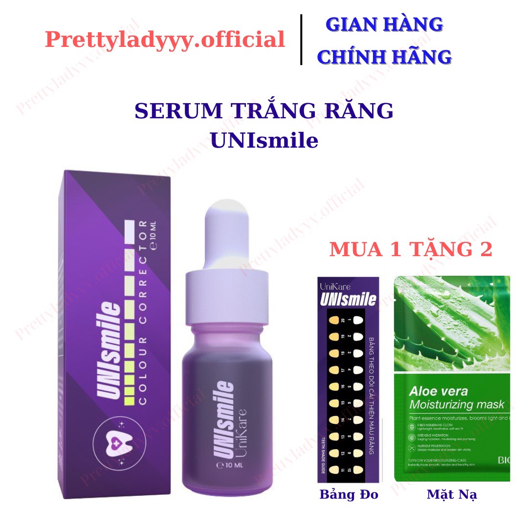 Serum Trắng Răng Unismile, Hỗ Trợ Cải Thiện Vết Ố Vàng, Unikare, Dung Tích 10ml - LE'PEAU TẶNG MẶT NẠ