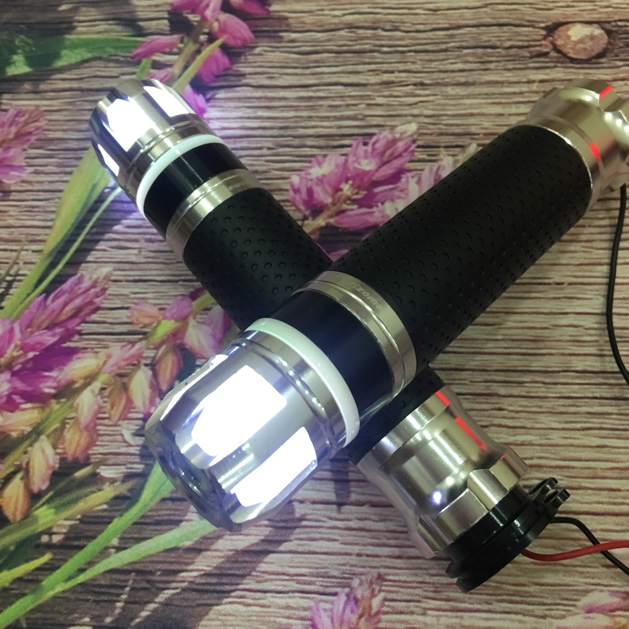 Bộ 2 bao tay gù xoay đèn led 2 phần đầu siêu chất