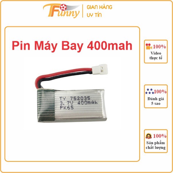 Pin 1s 400mah cho máy bay điều khiển từ xa