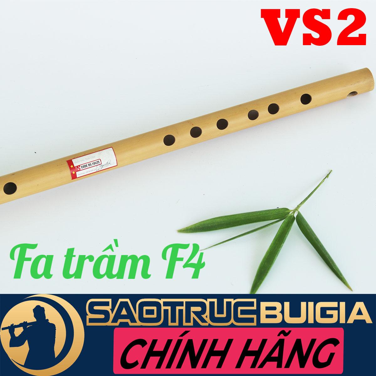 Sáo trúc Fa trầm VS2 - Sáo trúc Bùi Gia - Dòng cao cấp tiêu chuẩn - Tặng sách học sáo
