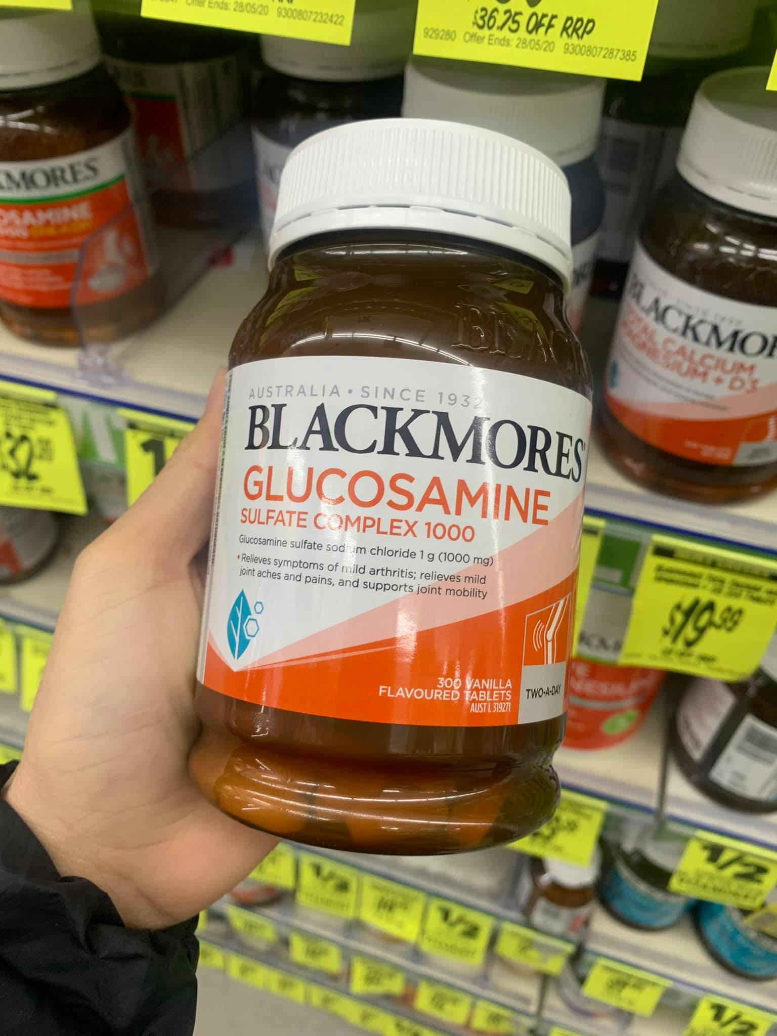 Xương khớp blackmore glucosamin sulfate complex 1000 mg