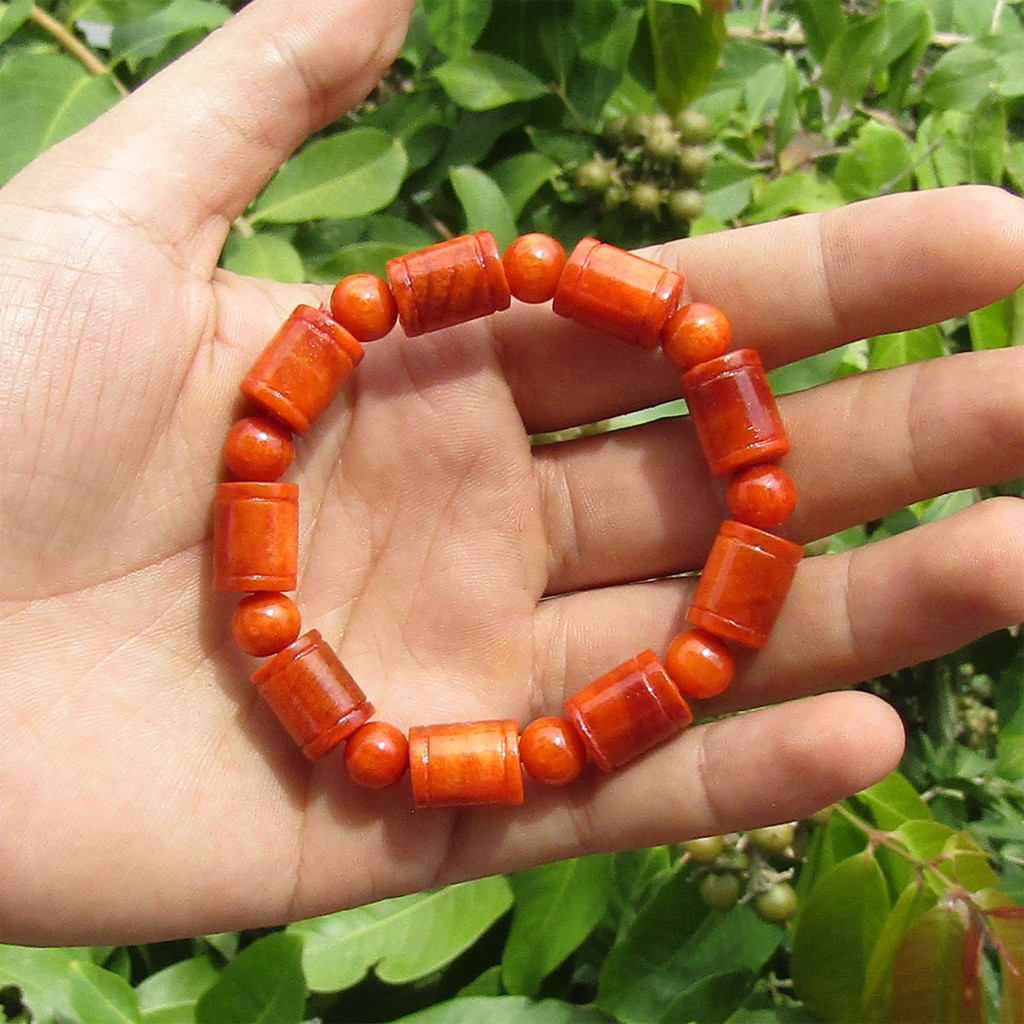 Vòng tay huyết long đốt trúc thấu quang 100% -8ly-10ly-12ly-14ly-16ly