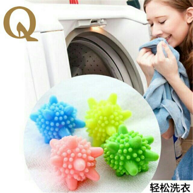 Set 10 quả cầu giặt, combo 10 quả cầu gai giặt quần áo
