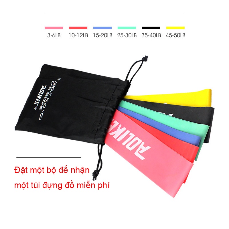 Dây miniband, dây đàn hồi kháng lực tập cơ mông đùi