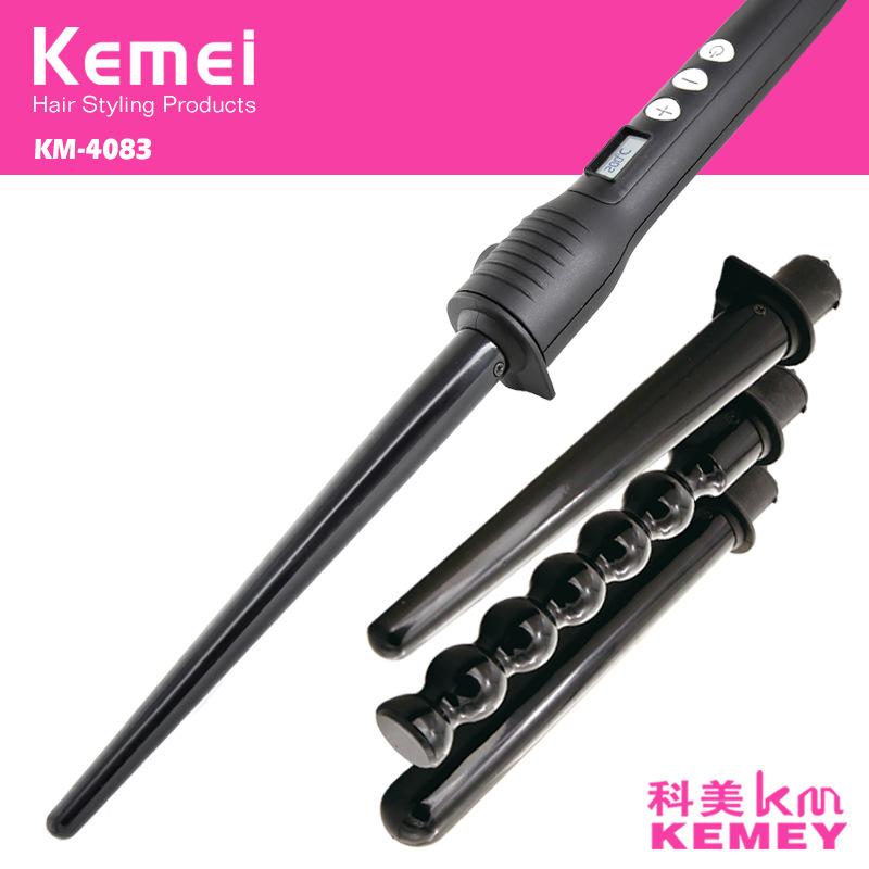 Máy uốn tóc đa năng chỉnh nhiệt màn hình lcd 4 in 1 kemei km-4083