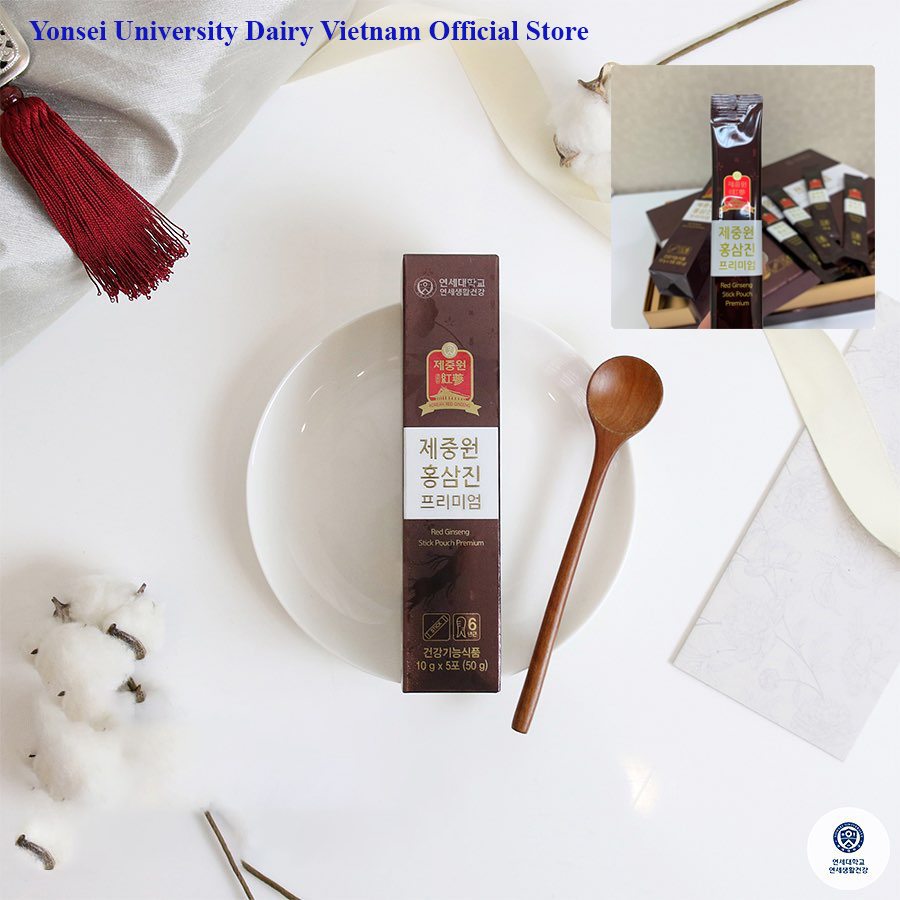 Nước hồng sâm thượng hạng Yonsei, Saponin 15% x 01 hộp nhỏ, giảm stress, mệt mỏi, giảm căng thẳng, nhức đầu, làm đẹp da, chống oxy hóa...