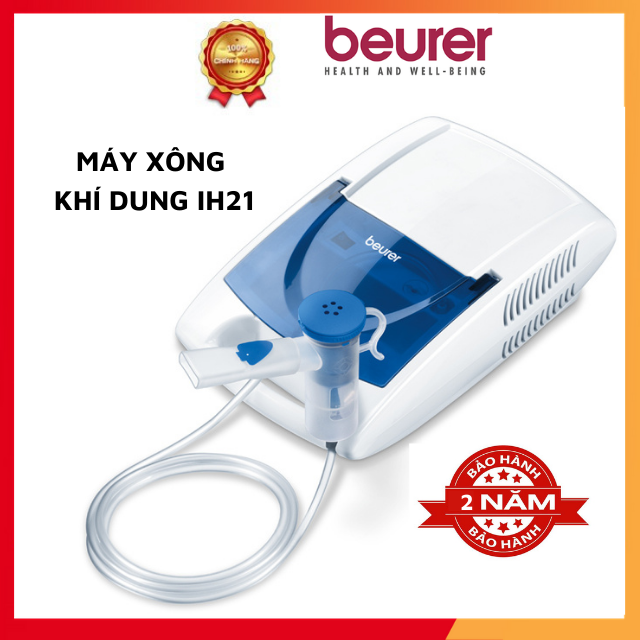 Máy xông khí dung Beurer IH21, xông mũi họng sử dụng công nghệ khí nén AC với tỷ lệ xông cao . Máy vận hành êm ái, nhẹ nhàng và an toàn khi xông. Ngăn cất phụ kiện gọn gàng, máy xông lý tưởng để sử dụng tại nhà