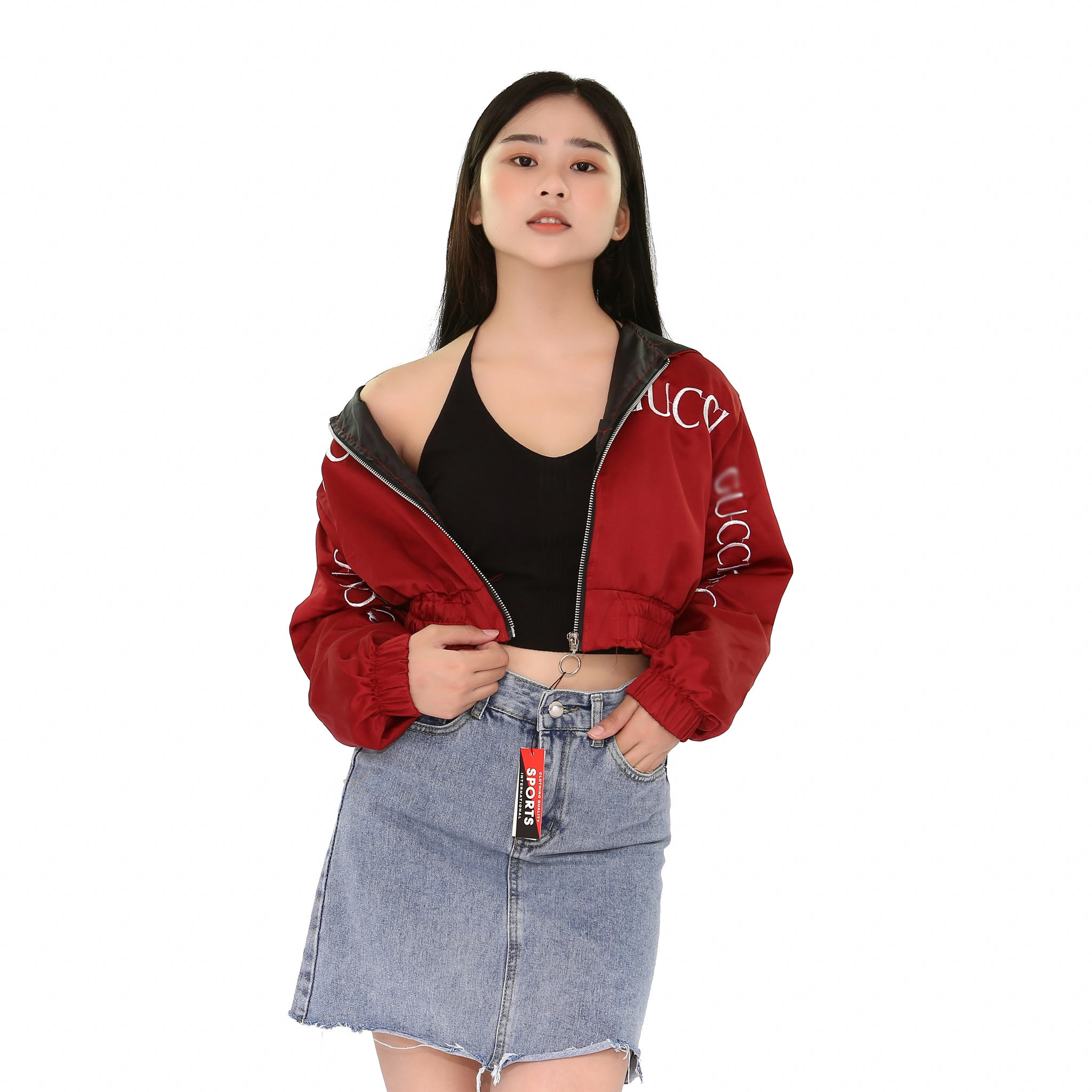 [HCM]Áo Khoác Phi Lụa Form Lửng Sang Chảnh Cá Tính Guuuuci