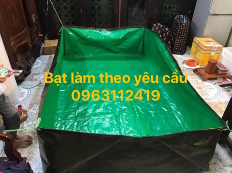 Bể bơi mini bằng bạt xanh lá