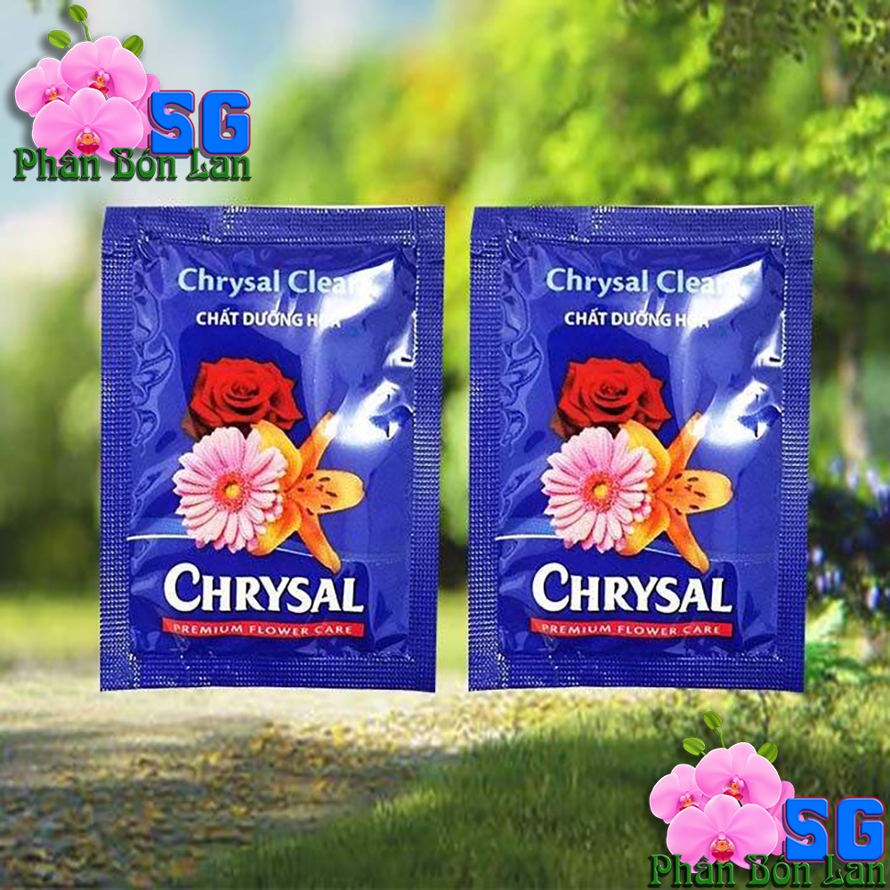 Chất dưỡng hoa lâu tàn - Chrysal Clear - dưỡng hoa cắt cành, cắm bình, giúp hoa tươi lâu