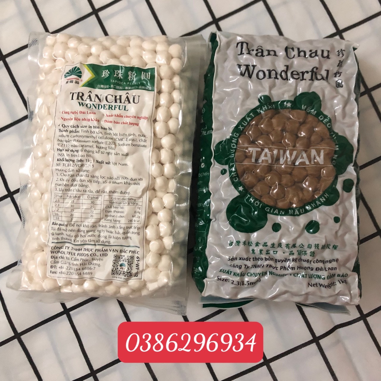 Trân Châu Đen Trắng Wonderful 1Kg