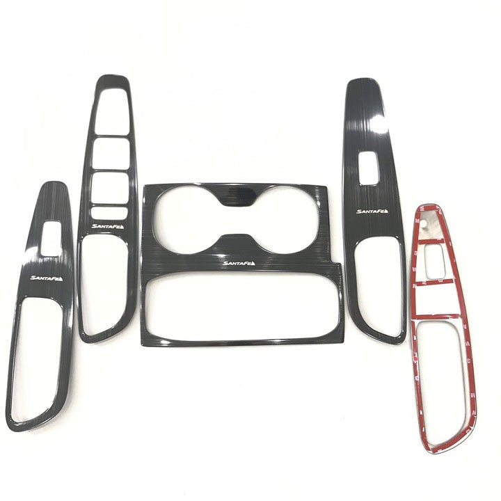 Bộ Ốp Nội Thất Titan Cao Cấp Cho Ô Tô, Ốp Titan Theo Xe - Hyundai Santafe 2019, 2020