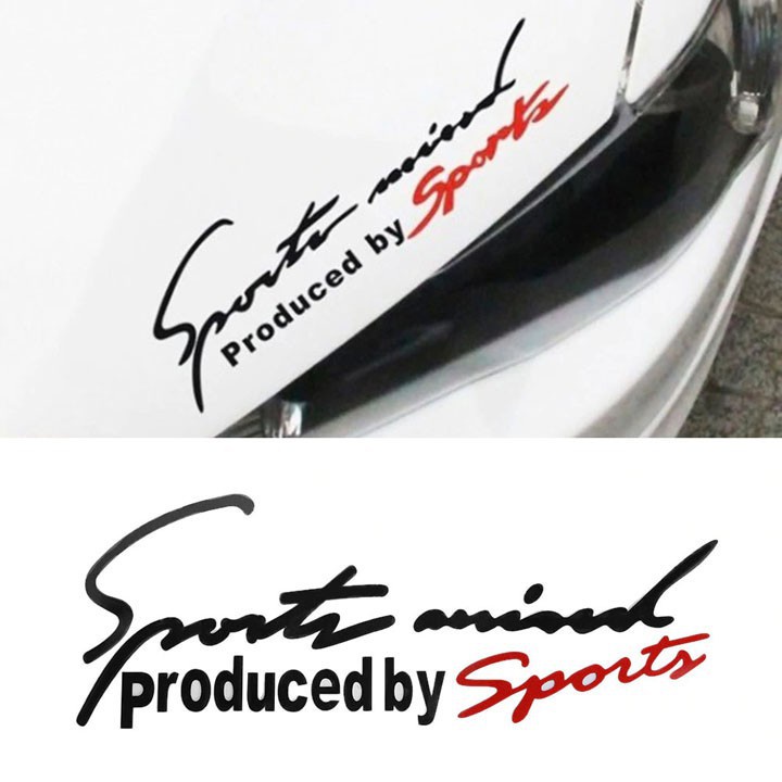 TEM DÁN Decal Sport Mind Produced By Sport Thể Thao Cho Xe Hơi , Tem dán decal Sport mind prodeced by Sports xe hơi ô tô đầy đủ màu sắc